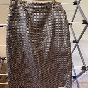 Ann Taylor Dark Navy/Gold Skirt